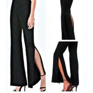 Bebe Side Slit Flare Pants Dance Wear Womens Size L